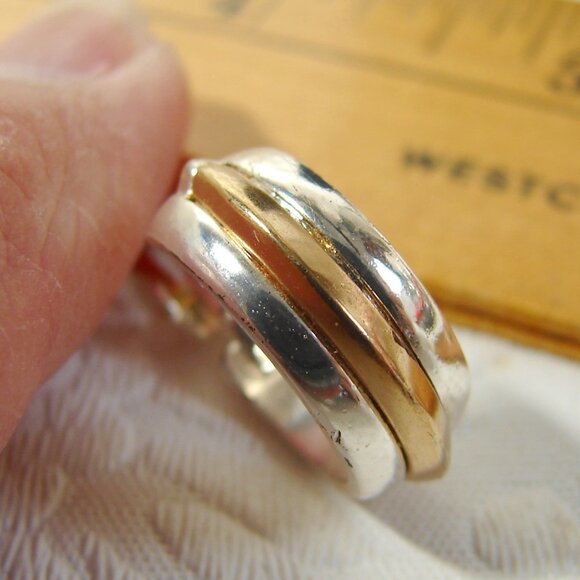 Vtg Sarah B Studio 80s Clip-On EARRINGS x2 Pair: Faux Pearl & Hoop, MOC F97 - Picture 12 of 12